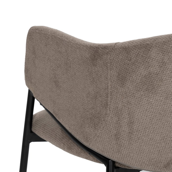 Silla Taupe Tejido-Metal 54 X 60 X 78 cm (Set de 2)