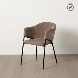 Silla Taupe Tejido-Metal 54 X 60 X 78 cm (Set de 2)