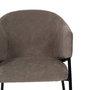 Silla Taupe Tejido-Metal 54 X 60 X 78 cm (Set de 2)