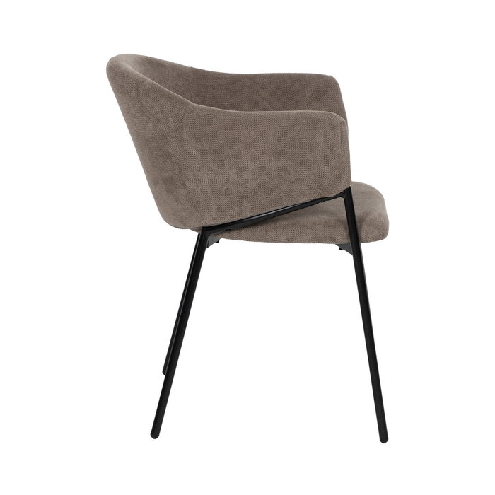 Silla Taupe Tejido-Metal 54 X 60 X 78 cm (Set de 2)