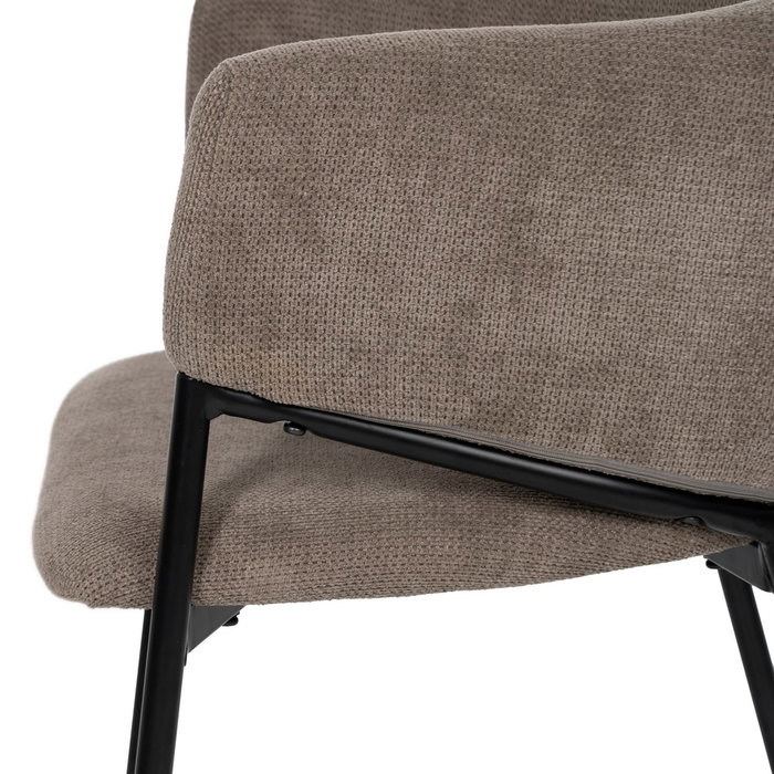 Silla Taupe Tejido-Metal 54 X 60 X 78 cm (Set de 2)