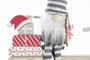 DKD Home Decor Decoración Navidad Tradicional Gris Rojo MDF Bicicleta 1 x 21 x 21 cm (6 Unidades)