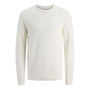 Sudadera sin Capucha Hombre Jack & Jones Jjotto Knit Crew Neck Blanco M