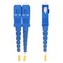 StarTech Cable de fibra óptica LC a SC OS2 monomodo 1m