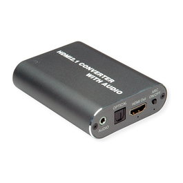 ROLINE 14.01.3444 HDMI Audio Extractor 8K Ultra HD 60 Hz, LPCM 7.1, 2 Puertos, 7680 x 4320 Pixeles, Negro