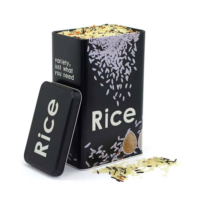 Quttin Bote para Arroz de Metal, 12x8x19 cm (12 Unidades)