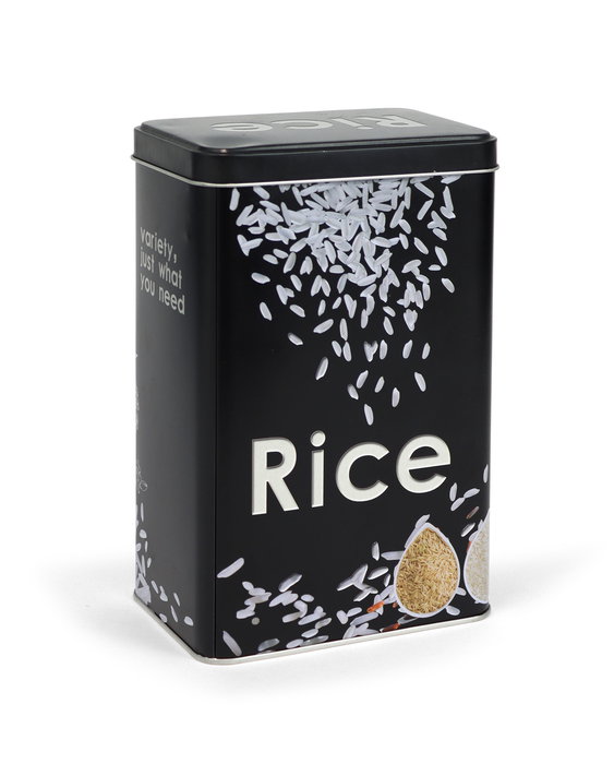 Quttin Bote para Arroz de Metal, 12x8x19 cm (12 Unidades)