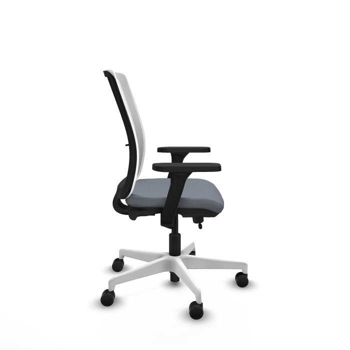 PIQUERAS Y CRESPO Silla de oficina Haches Gris y Blanco