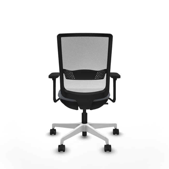 PIQUERAS Y CRESPO Silla de oficina Haches Gris y Blanco