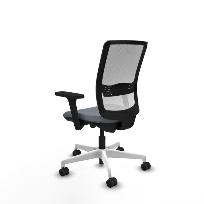 PIQUERAS Y CRESPO Silla de oficina Haches Gris y Blanco