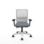 PIQUERAS Y CRESPO Silla de oficina Haches Gris y Blanco