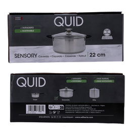 Cacerola Acero Inoxidable Sensory Quid 22 cm - 3,6 L