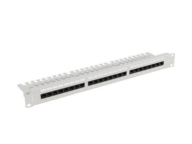 Lanberg Patch Panel 24 Puertos UTP RJ-45 Cat.6A para Rack 19" 1U