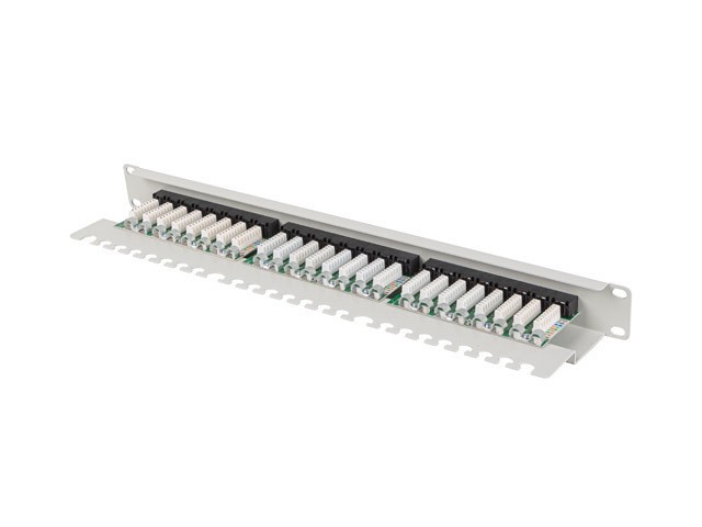 Lanberg Patch Panel 24 Puertos UTP RJ-45 Cat.6A para Rack 19" 1U