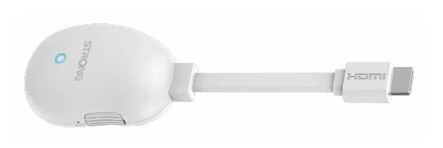 Google LEAP-NEVE Adaptador Smart TV con Google TV, Android 12, 4K Ultra HD HDR, Dolby Vision Atmos, Wi-Fi 6, Bluetooth 5.0, Mando Voz, Blanco