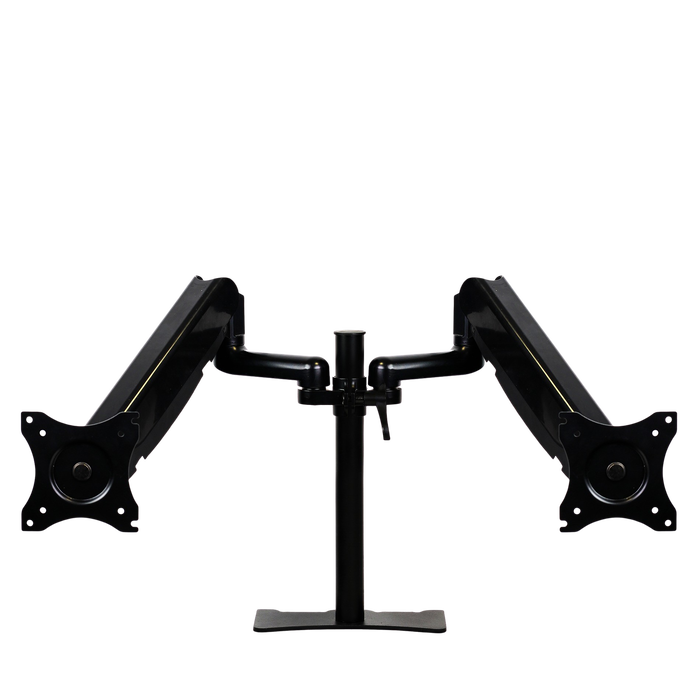 Phoenix technologies Brazo Articulado Doble Soporte Monitor Ajustable con Amortiguador de Gas, Doble Fijación, VESA 75/100mm