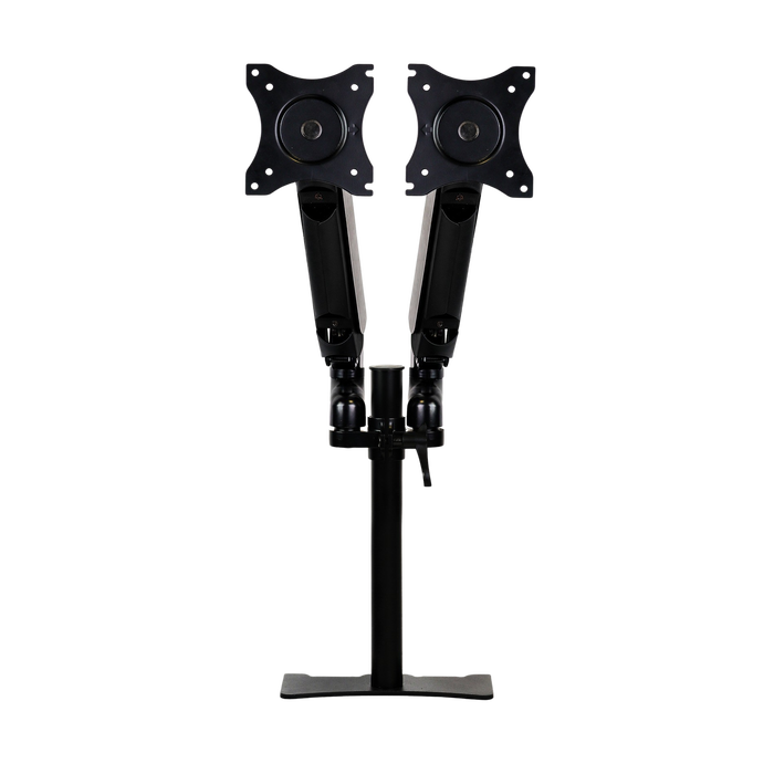 Phoenix technologies Brazo Articulado Doble Soporte Monitor Ajustable con Amortiguador de Gas, Doble Fijación, VESA 75/100mm