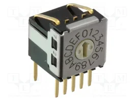 Aratas (Formerly Omron Components) Conmutador de código HEX/BCD A6K-A6KS
