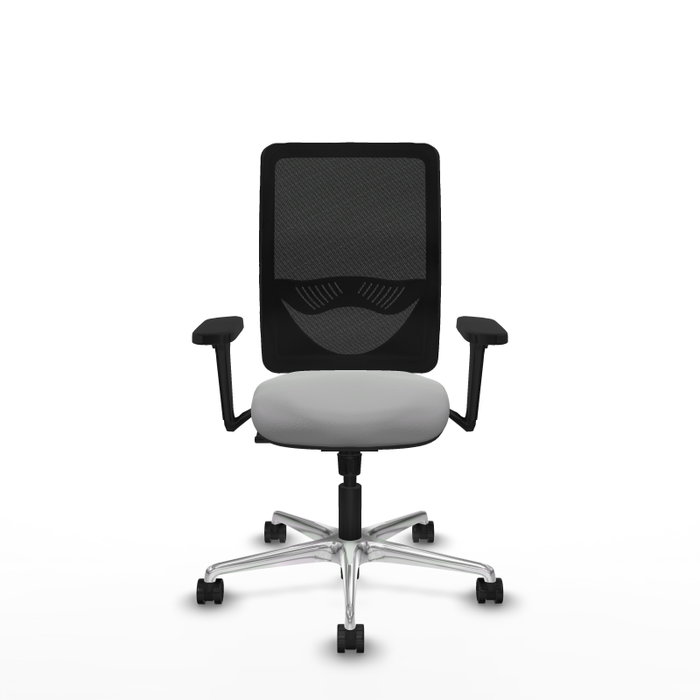 PIQUERAS Y CRESPO Silla de oficina Zulema con mecanismo Sincro, Gris claro y Negro PIQUERAS Y CRESPO Silla de oficina Zulema con mecanismo Sincro, Gris claro y Negro