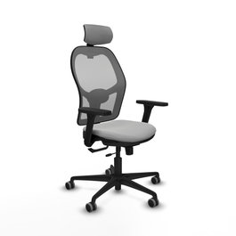 PIQUERAS Y CRESPO Silla de oficina Jorquera Gris con mecanismo Sincro/Traslack