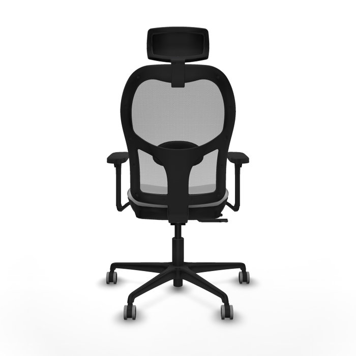 PIQUERAS Y CRESPO Silla de oficina Jorquera con mecanismo Sincro/Traslack, Gris claro/Gris, Brazos 3D y Cabecero 2D