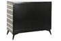 DKD Home Decor Cómoda Bone 23 Negra Bicolor 100x85x40 cm Hecha a mano con Hueso y Hierro