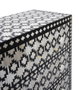 DKD Home Decor Cómoda Bone 23 Negra Bicolor 100x85x40 cm Hecha a mano con Hueso y Hierro