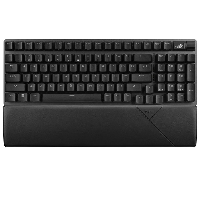 Asus ROG Strix Scope II 96 Wireless Teclado Gaming Mecánico con Interruptores NX Snow, Conectividad Triple (2.4GHz, Bluetooth, USB) y Formato Compacto 96% - Negro