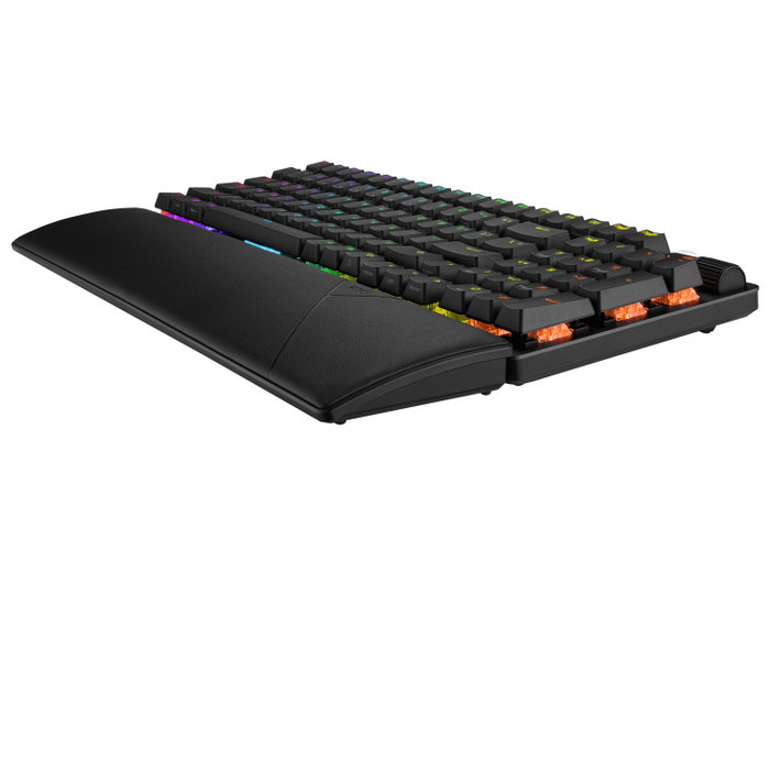 Asus ROG Strix Scope II 96 Wireless Teclado Gaming Mecánico con Interruptores NX Snow, Conectividad Triple (2.4GHz, Bluetooth, USB) y Formato Compacto 96% - Negro