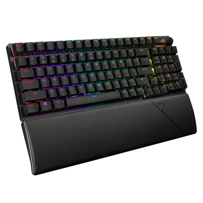 Asus ROG Strix Scope II 96 Wireless Teclado Gaming Mecánico con Interruptores NX Snow, Conectividad Triple (2.4GHz, Bluetooth, USB) y Formato Compacto 96% - Negro