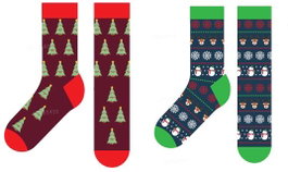 DKD Home Decor Calcetines de Algodón y Poliéster Talla 41-46 Surtidos