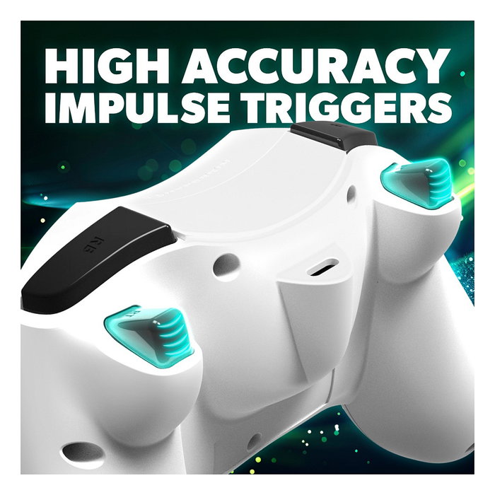 Hyperkin DuchesS Mando Gamepad Inalámbrico para Xbox Series X/S y Xbox One, Blanco, Conexión USB-C, Batería