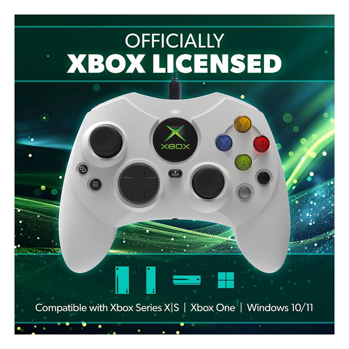 Hyperkin DuchesS Mando Gamepad Inalámbrico para Xbox Series X/S y Xbox One, Blanco, Conexión USB-C, Batería