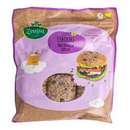 ZEALIA Chapatas de Trigo Sarraceno y Semillas 280 gr