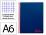 Liderpapel Cuaderno espiral A6 Micro Wonder azul marino 120 hojas cuadro 5mm