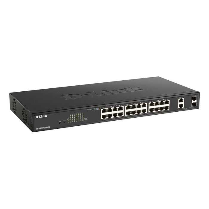 D-Link DGS-1100-26MPV2 Switch de Red Gestionado L2 Gigabit Ethernet PoE+ 24 Puertos Montaje en Rack 370W