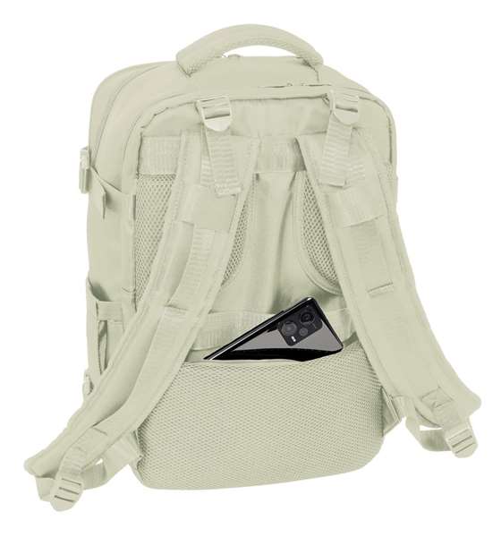 Safta Mochila Viaje Cabina Portatil 15,6'' Beige 29x44x19 cm