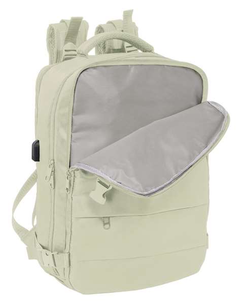 Safta Mochila Viaje Cabina Portatil 15,6'' Beige 29x44x19 cm