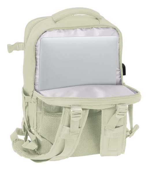 Safta Mochila Viaje Cabina Portatil 15,6'' Beige 29x44x19 cm