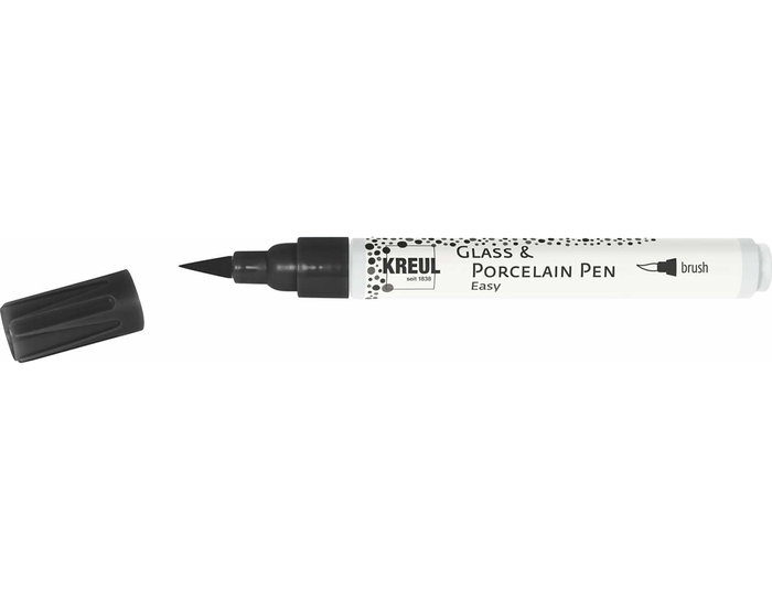 Kreul GLASS&PORCELAIN Pen Easy Negro Punta Pincel Kreul GLASS&PORCELAIN Pen Easy Negro Punta Pincel