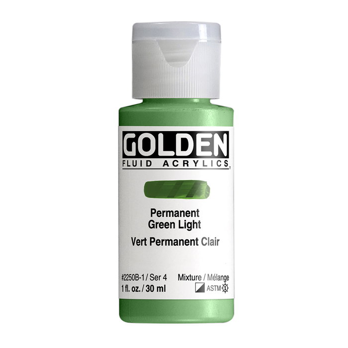 Golden Fluid Colores Acrílicos Verde Permanente Claro 30 ml Golden Fluid Colores Acrílicos Verde Permanente Claro 30 ml