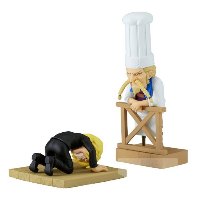 Banpresto Figura One Piece World Collectable Log Stories Sanji & Zeff 2 de 8cm