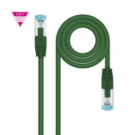 NANOCABLE CABLE RED CAT.7 LSZH SFTP PIMF AWG26 VERDE 30 CM