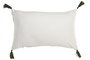 DKD Home Decor Cojín Boho Algodón Blanco y Verde 50 x 30 cm Pack 2 Unidades