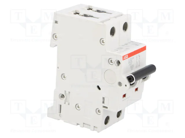 ABB S200M S202M-B25 Interruptor magnetotérmico 25A 2 polos ABB S200M S202M-B25 Interruptor magnetotérmico 25A 2 polos