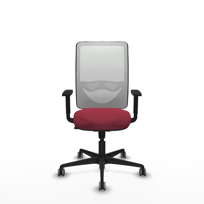 PIQUERAS Y CRESPO Silla de oficina Zulema con mecanismo Sincro, Granate y Blanco PIQUERAS Y CRESPO Silla de oficina Zulema con mecanismo Sincro, Granate y Blanco