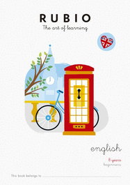 RUBIO Set de 5 Cuadernos English Beginners 8 A4