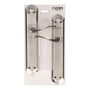 Edm Juego de Manillas 202 Níquel Satinado Acero Aluminio Placa 256x47mm