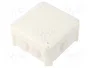 OBO BETTERMANN Caja de conexiones T 60 blanca con diafragmas de membranas