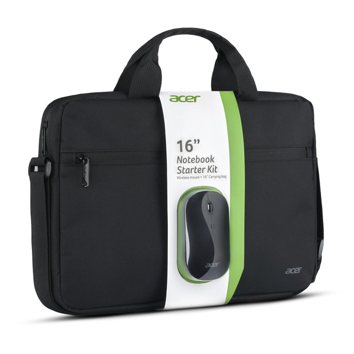 Acer Starter Kit Maletín 16'' y Ratón Inalámbrico Negro